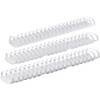 Qty 100 1-1/4-inch White Plastic Binding Combs 32mm Spines 19