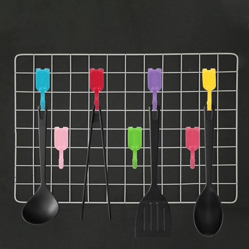 sourcing map 10 Grid Wall Hooks, 3 Inch Grid Wall