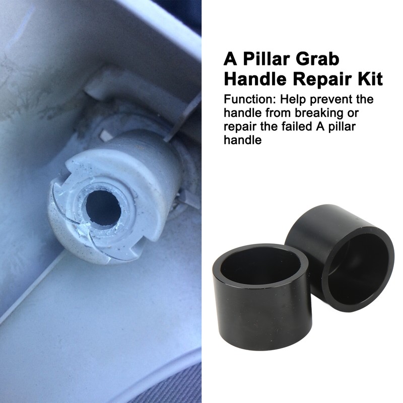 A Pillar Grab Handle Repair Kit Black Aluminum Replacement for