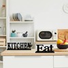Kitchen Sign for Home Decor, Wooden Kitchen Block Letters Rustic