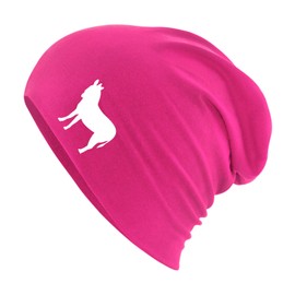 Huuraa Beanie Donkey Silhouette Gift Donkey Gift Idea, fuchsia, Unit size
