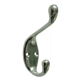 LIZOFERTAS Perchero Para Puerta Cromo Con Tornillo