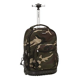 Rockland Melbourne Hardside Expandable Spinner Wheel Luggage, CAMO, One Size
