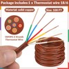 Buryeah Thermostat Wire Bell Wire Solid Copper Cable 18 Gauge
