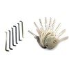 TPM Go 9pcs Comb Lock Pick Tools with 6pcs Tension
