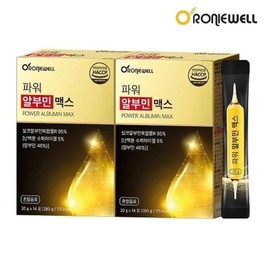 Roniwell [하프클럽]로니웰 파워 알부민 맥스 20g x 14포 1+1 총2개 총28포 가족건강 학교 선물 999