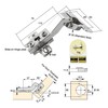LIKERAINY 45 Degree Hinge Ø 35mm Without Damper for Special