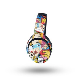 MightySkins Glossy Glitter Skin Compatible with Skullcandy Crusher ANC 2 - Cartoon Mania | Protective, Durable High-Gloss Glitter Finish | Easy to Apply