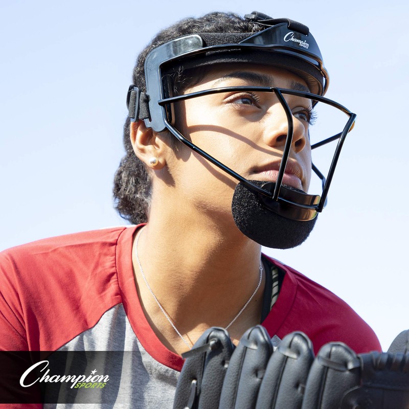 Champion Sports Fielder's Face Mask Softball Fielder's Face Mask, Pink,