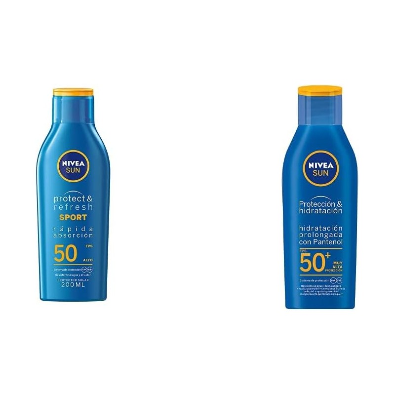 Nivea Sun Protector Solar Loción Fps 50 Protect Refresh, 200ml