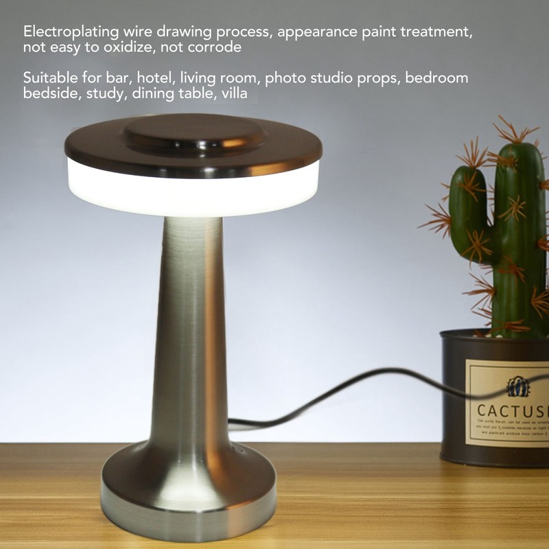 Portable LED Table Lamp Retro Touch Control 3 Levels Color