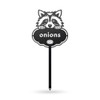 Rocky The Raccoon Seed & Plant Markers – Cute Metal