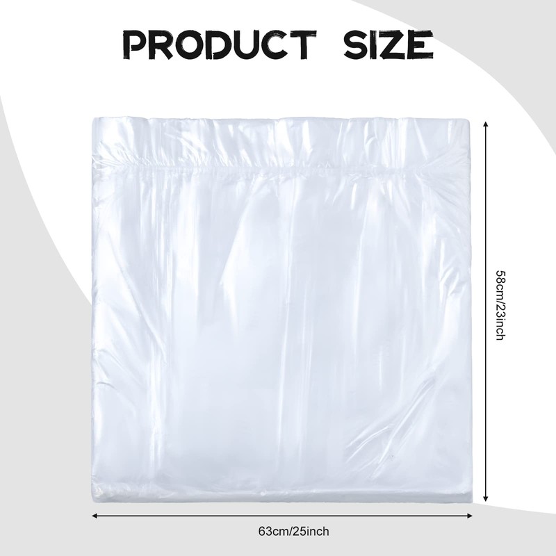 100 Pcs Disposable Foot Tub Liner Portable Bath Bags Plastic