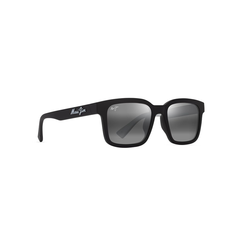 Maui Jim Unisex's Opiopio AF Polarized Square Sunglasses, Matte Black