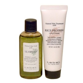 Rubel Natural Hair Soap, SW Seaweed, 1.0 fl oz (30 ml) & Treat RP Rice Protein, 1.1 oz (30 g) Set