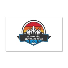 CafePress Heavenly Ski Resort South Lake Tahoe California Car Magnet, 20"x 12" Magnetic Door Display