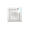 Huber Motion 180° Motion Detector, White, Recessed, Flush-Mounted, Energy-Efficient