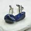Custom Sodalite Stone Cufflinks - 1 Set