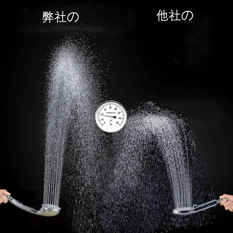 Mythtrail シャワーヘッド シャワーホース アダプター付き 高水圧 マイクロ ナノバブル シャワーヘッド. シャワーホース ナノバブル