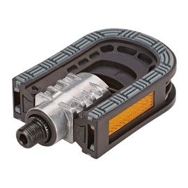 Prophete Bicycle pedals, folding pedals, foldable on both sides, non-slip tread, with reflectors, StVZO approved