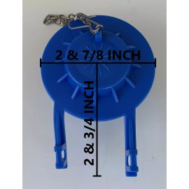 NUFLUSH Flexible Silicone Flapper fits all Two inch Flush Holes for two piece Toilets
