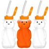 Special Supplies Honey Bear Straw Cup Long Straws, Squeezable Therapy
