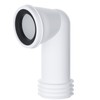 Hulthor 90° Bent WC Pan Connector – Universal Toilet Waste