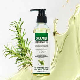 NIZENTA Moisturizing Collagen Body Oil, Post Bath Collagen Oil for Skin Tightening, Lightweight Texture, Suitable for The Whole Body, Moisturizing and Firming the Skin, 200 ml