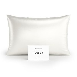 TheSleepGuard 100% Mulberry Silk Pillowcase [22 Momme, 6A Grade] - Cooling Silk Pillow Cases for Hair and Skin, Luxury Breathable Bedding, Oeko-Tex Certified, White, Envelope, Standard and Queen Sizes
