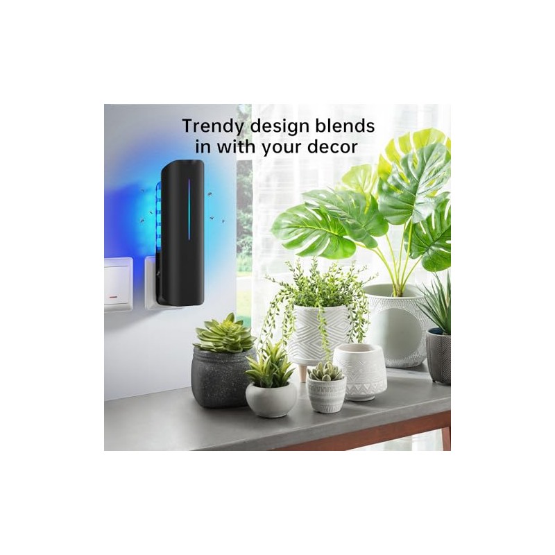 BURLAN Flying Insect Trap with UV Light & Glue Board