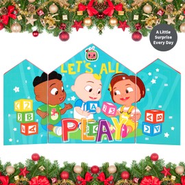 CoComelon Advent Calendar Art & Crafts Accessories Filled with Exciting Gifts Christmas Countdown Fun Kids Festive Gift Set