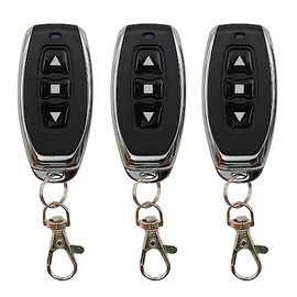DieseRC 3pcs Remote Control 1527 Learning Code Wireless Remote Control Transmitter Keychain 433Mhz 3 Buttons, for Use with DieseRC Receiver
