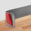 POPAKAN Flexible Baseboard Molding Trim 4" x 20 ft, Self-Adhesive