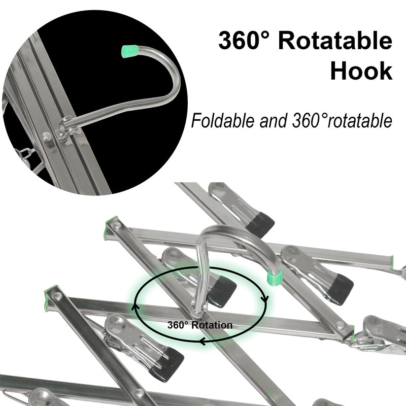 YCCLDIPL Darkroom 120 135 4x5'' Film Stainless Steel Hangers Collapsible