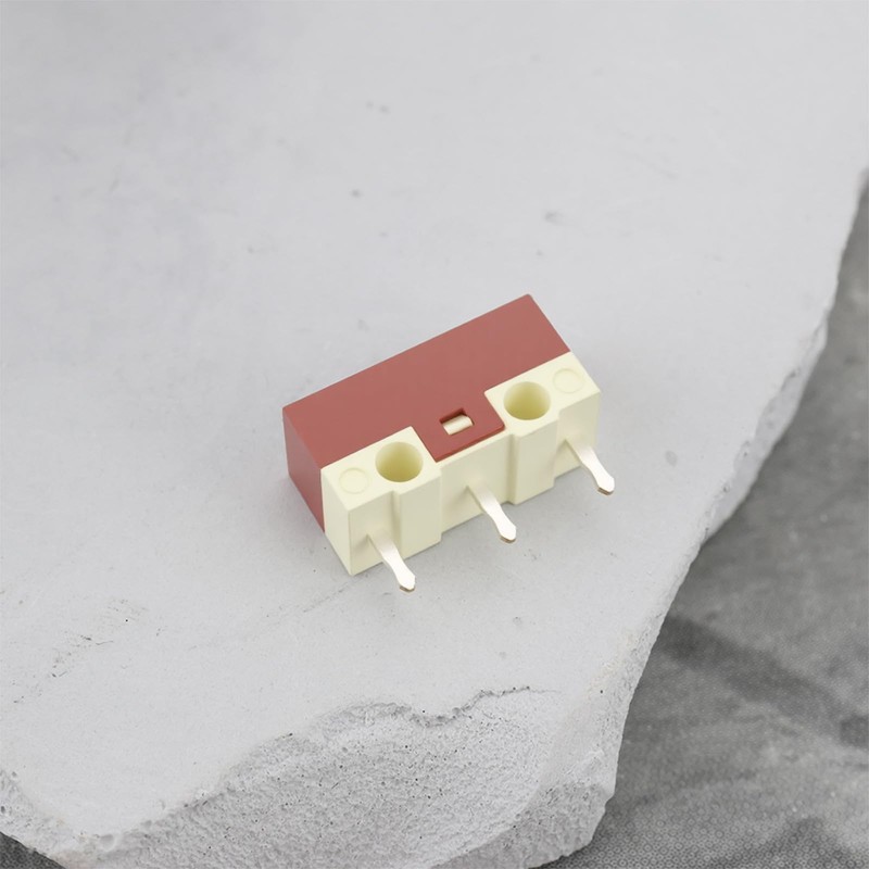 ECSiNG 6pcs Mouse Micro Switches Brown Shell White Dot 10