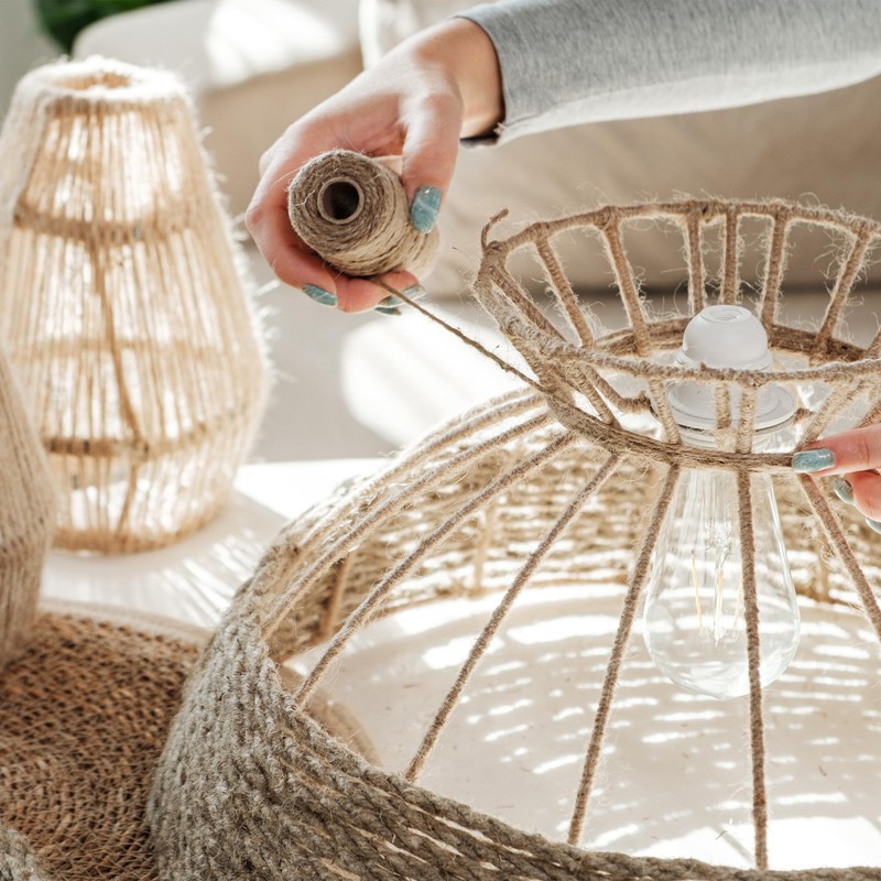 Relaxdays Jute Twine 1mm 2 Rolls Jute Twine 500m Each
