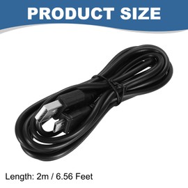 MECCANIXITY Micro USB Cable, 6.6ft Standard USB to Micro USB Data Cable Charging Cord for Phone Camera Hard Drive, Black