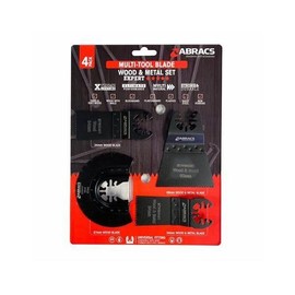 Multi-tool Wood & Metal Blades Set 4PC Pack Qty 1