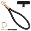 ALLZEDREAM Braided Leather Keychain Car Key Chain Rope Cell Phone