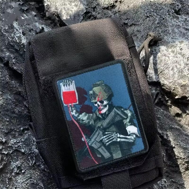 Patches Velcro Skeleton Soldier Patches Military Patch Velcro Tactical Morale