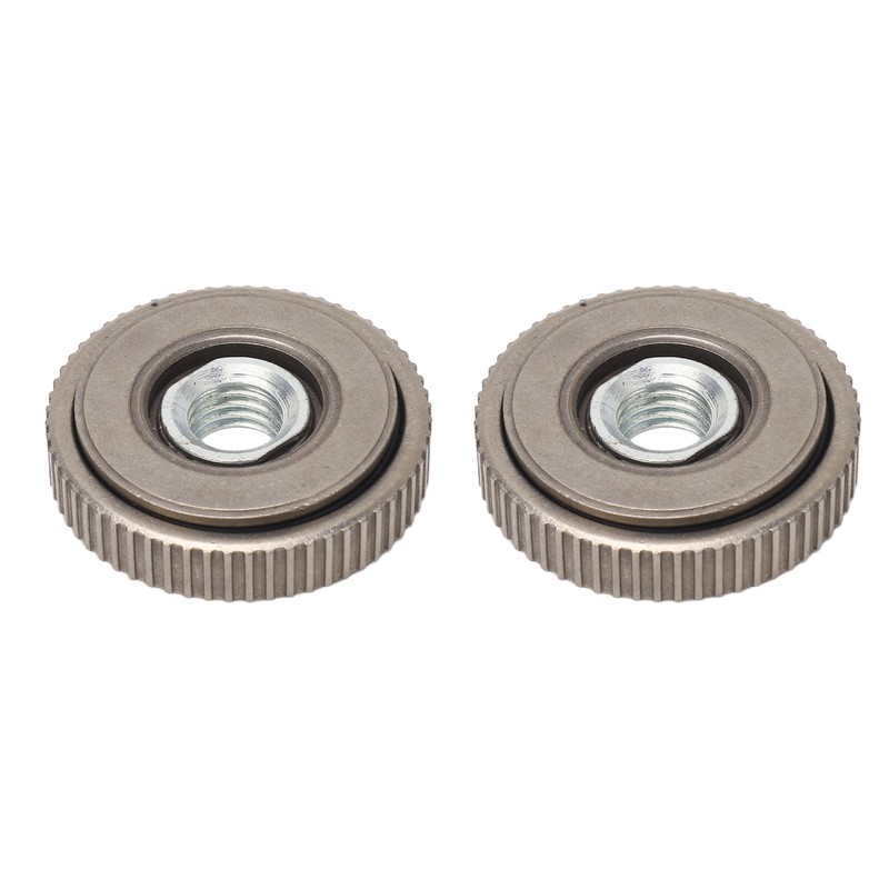 2Pcs Angle Grinder Flange Nut Self Locking M14 50mm Alloy