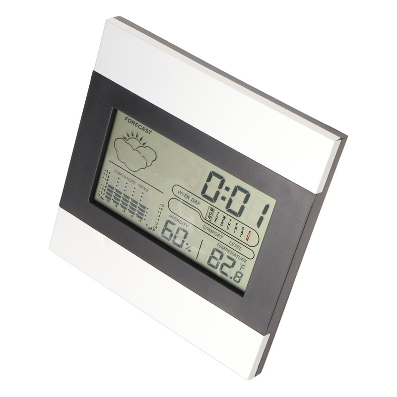 Digital Weather Clock Temperature and Humidity Display Aluminum Shell Digital