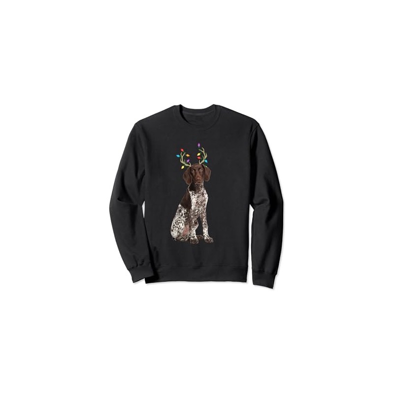 German Shorthaired Pointer Reindeer Christmas Dog Sweatshirt