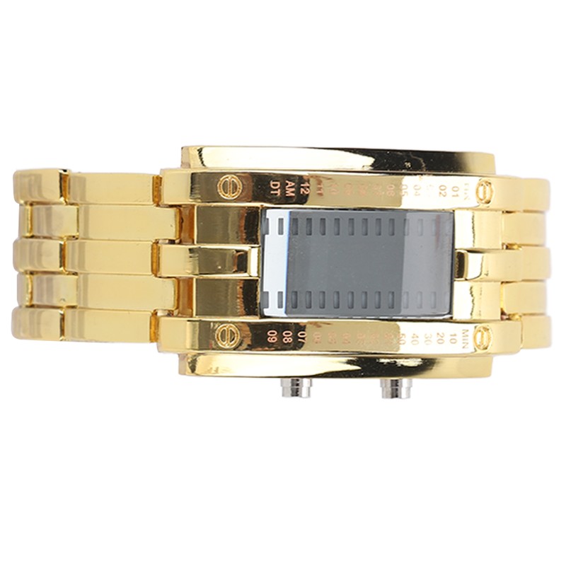 Men's Watch Fashion Exquisite Waterproof Alloy Men's LED Watch with