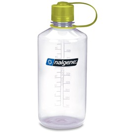 Nalgene Tritan Narrow Mouth BPA-Free Water Bottle, Clear, 32 oz