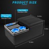 Car Center Console Armrest Organizer: with W-ireless Charging, Fast Charging,