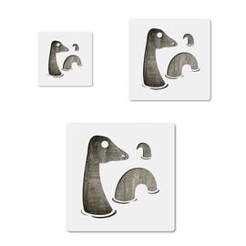 Loch Ness Monster Scotland, quality mylar stencil pack in 3 sizes, reusable for crafts and diy projects CCSTE-21189