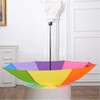 Tinsow 8 Rib Rainbow Umbrella Portable Tri-Folded Umbrella Collapsible, Compact