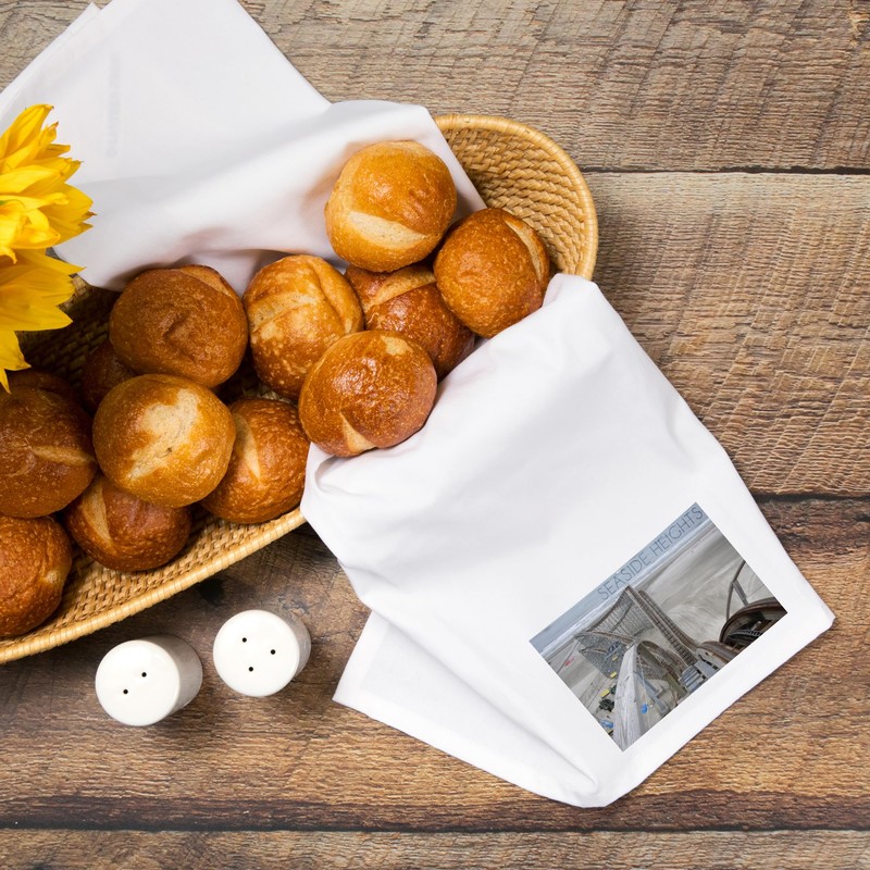 Lantern Press Seaside Heights, Roller Coaster Construction 2 (100% Cotton