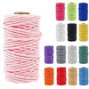 15 Rolls of Macrame Yarn, 3 mm x 30 m,